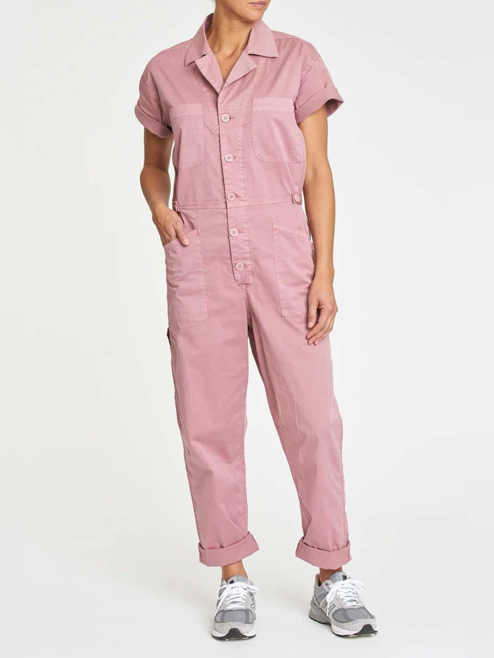 PISTOLA | Grover Cotton Worker Onepiece Jumpsuit - Ash Rose